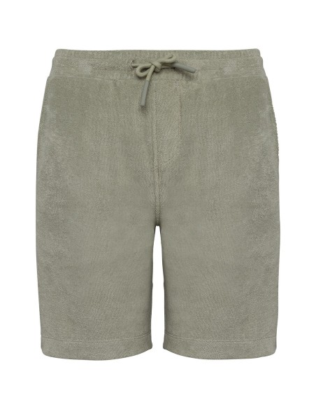 Short écoresponsable en éponge garçon  Colors:Almond Green 
